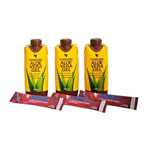 Tripack Aloe Vera Gel Mini & 3 Argi+ Sticks
